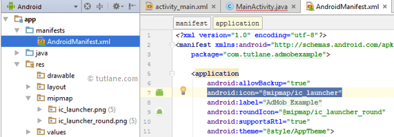 Android Change App Icon in Manifest File