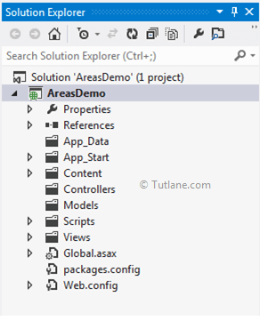 Areas project structure in asp.net mvc