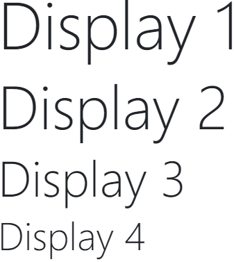 Bootstrap Display Headings Example Result