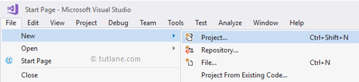 Create a New C# Project using Visual Studio