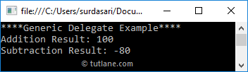Visual Basic Generic Delegate Example Result