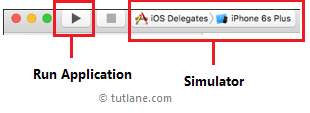 Run iOS Delegates Application By selecting simulator in Xcode