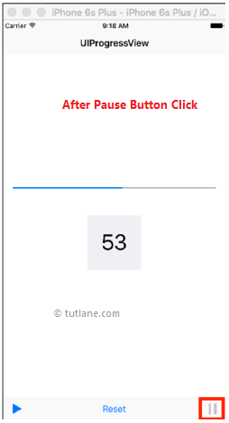 ios progress bar application example pause result