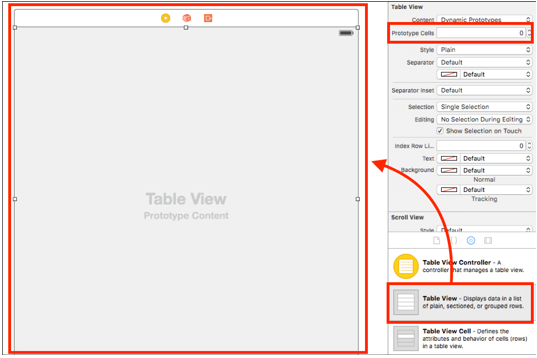 ios sqlite database app add tableview controller to view controller